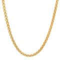 5MM Solid Rounded Box Chain in yellow gold