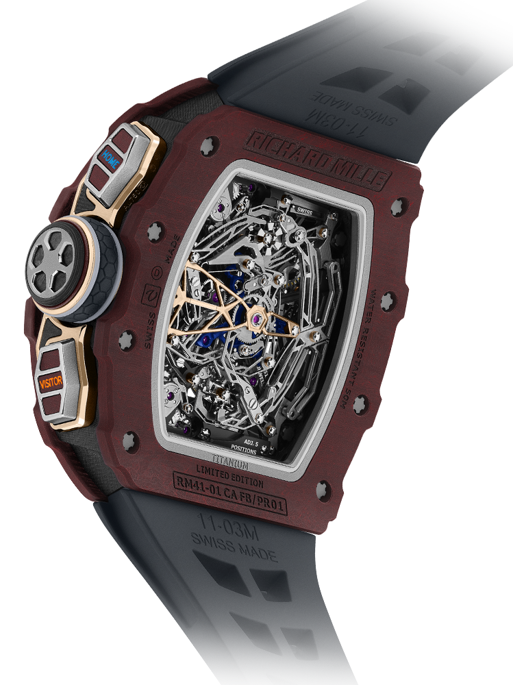 Pre-owned Richard Mille, RM 41-01, Manual Winding Tourbillon Flyback Chronograph Soccer – view 2
