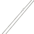 Rhodium Plated 925 Sterling Silver Round Box 030 Chain 1.6mm - CH215 RH