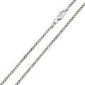 Rhodium Plated 925 Sterling Silver Round Box 057 Chain 3.3mm - CH219 RH