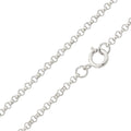 MERGE TO CH233 Rhodium Plated 925 Sterling Silver Rolo 035 Chain 2.6mm - CH232 RH