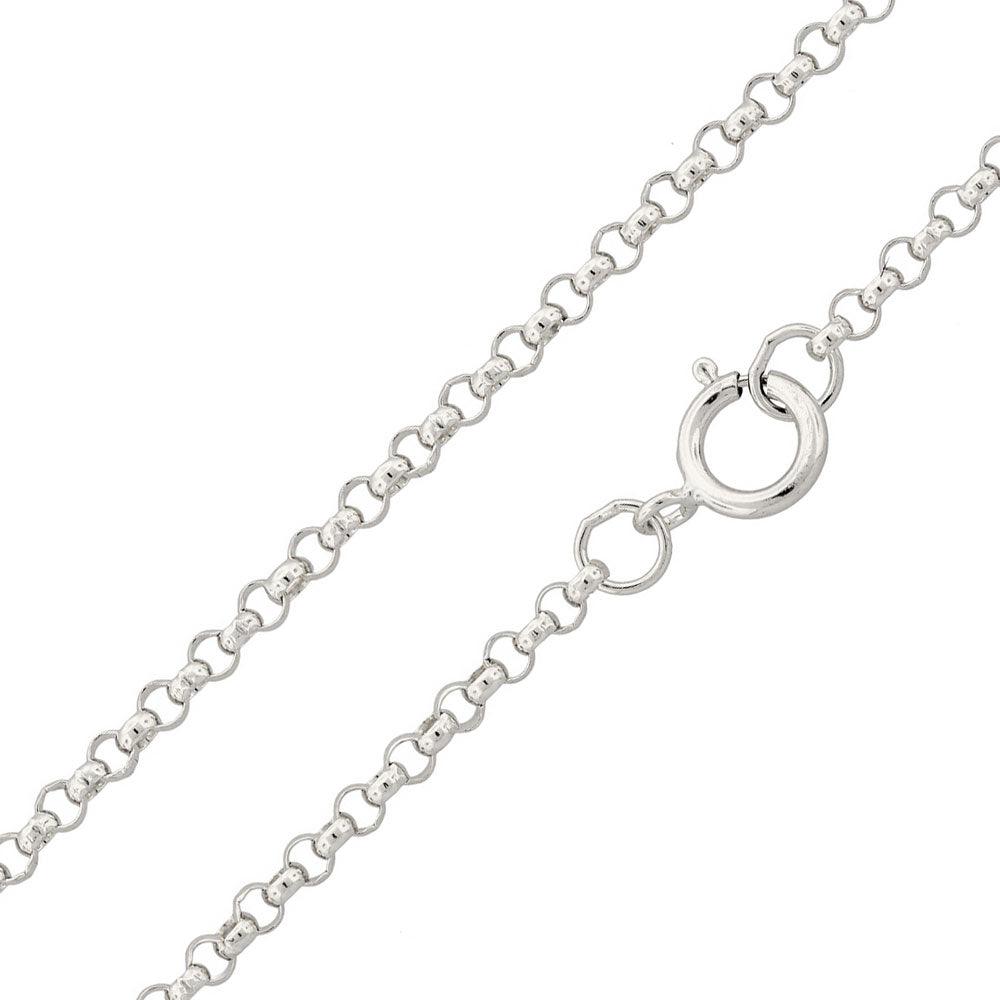 MERGE TO CH233 Rhodium Plated 925 Sterling Silver Rolo 035 Chain 2.6mm - CH232 RH