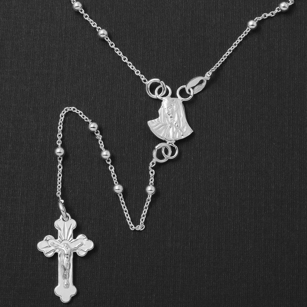 Silver 925 High Polished Rosary 3mm - ROS08-3MM