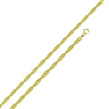 Gold Plated 925 Sterling Silver Singapore 025 Chain 1.5mm - CH329 GP