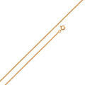 Rose Gold Plated 925 Sterling Silver Round Snake 010 Chains 0.6mm - CH159 RGP