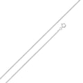 Rhodium Plated 925 Sterling Silver Snake Round 025 Chains 1mm - CH128 RH