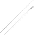 8 Sided Snake 020 Rhodium Plated 925 Sterling Silver Chain 0.8mm - CH130 RH