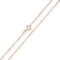 Rose Gold Plated 925 Sterling Silver 8 Sided Snake DC 025 Chain 0.8mm - CH173 RGP