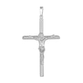 High Polished 925 Sterling Silver Hollow Crucifix Pendant - SOP00035