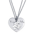 Rhodium Plated 925 Sterling Silver You Are My Magic Heart Pendant Necklace - SOP00166