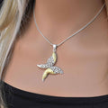 Two-Tone 925 Sterling Silver Matte Finish Filigree Butterfly Pendant - SPP00012
