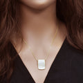 925 Sterling Silver Matte Finish Enamel Gold Filigree Design Pendant - SPP00013
