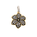 Sterling Silver Matte Finish 2 Toned Flower Pendant - SPP00019