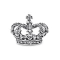 925 Sterling Silver Oxidized Crown Pendant - OXP00060
