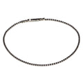 Rhodium Plated 925 Sterling Silver Tennis Bracelet with Black CZ - STB00558BLK
