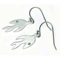 Silver 925 Rhodium Plated Dove Crystal Hook Earrings - STE00526