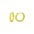 Gold Plated 925 Sterling Silver huggie hoop Earring - STE01297-GP
