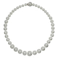 Rhodium Plated 925 Sterling Silver Pearl Pendant Necklace - STP00929