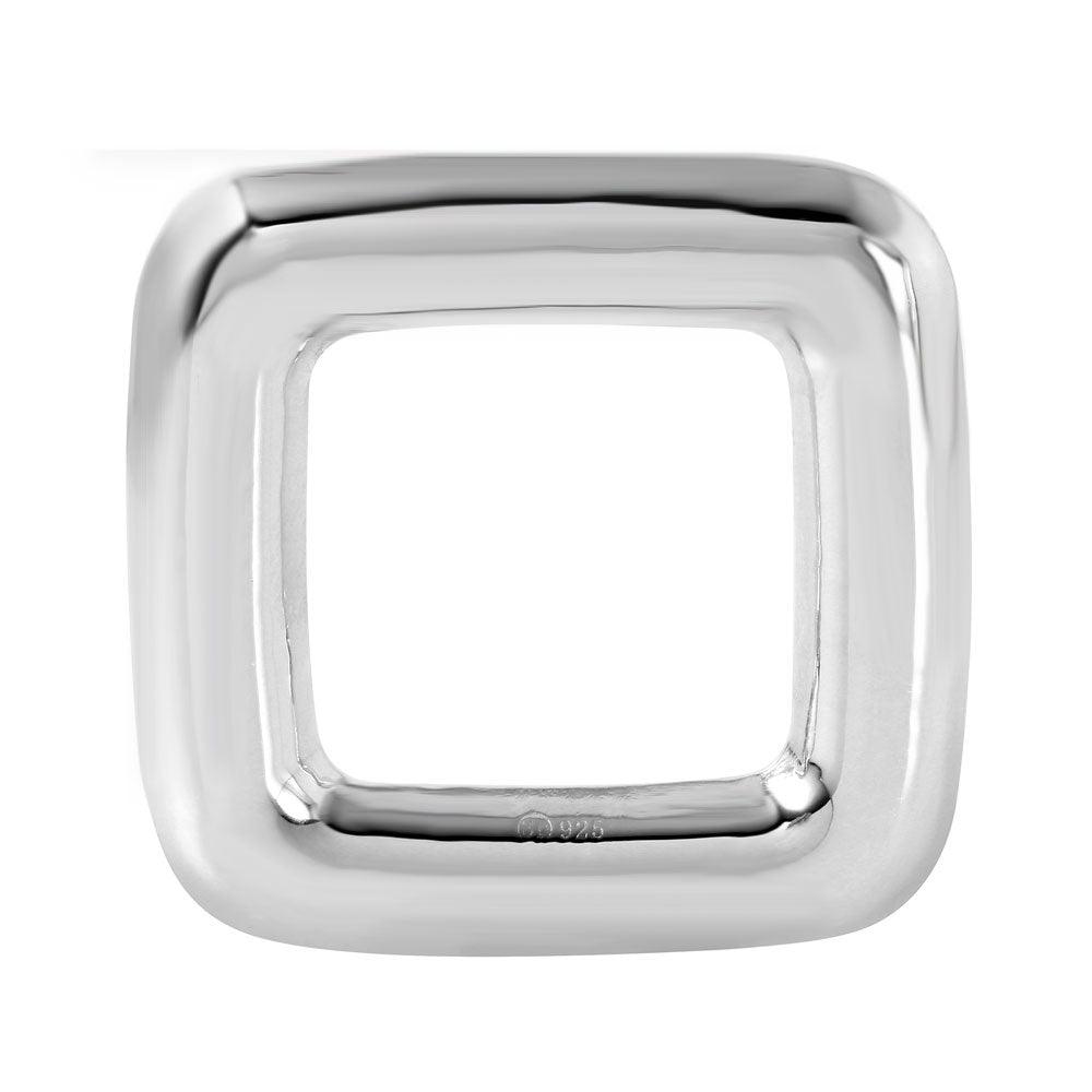 Silver 925 Large Square Fashion Pendant - STP01110