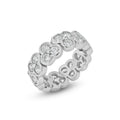 Silver 925 Rhodium Plated 2 Princess Cut CZ Ring - STR00245