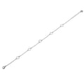 925 Sterling Silver Diamond Cut Clover Outline 7mm Adjustable Bracelet - TGB00007