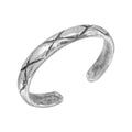 Silver 925 Net Pattern Adjustable Toe Ring - TR141-A
