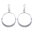 925 Sterling Silver Dangling Bendable Dangling Earrings - TRE00017