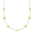 Gold Plated 925 Sterling Silver 7 Disc Necklace - VGC16GP
