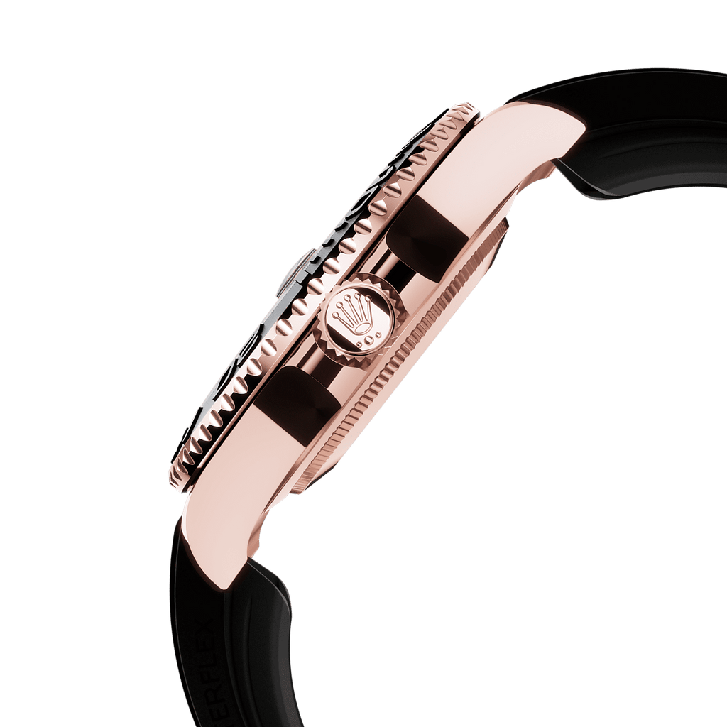 Rolex Rose Gold Yacht-Master - 37 mm - Intense black