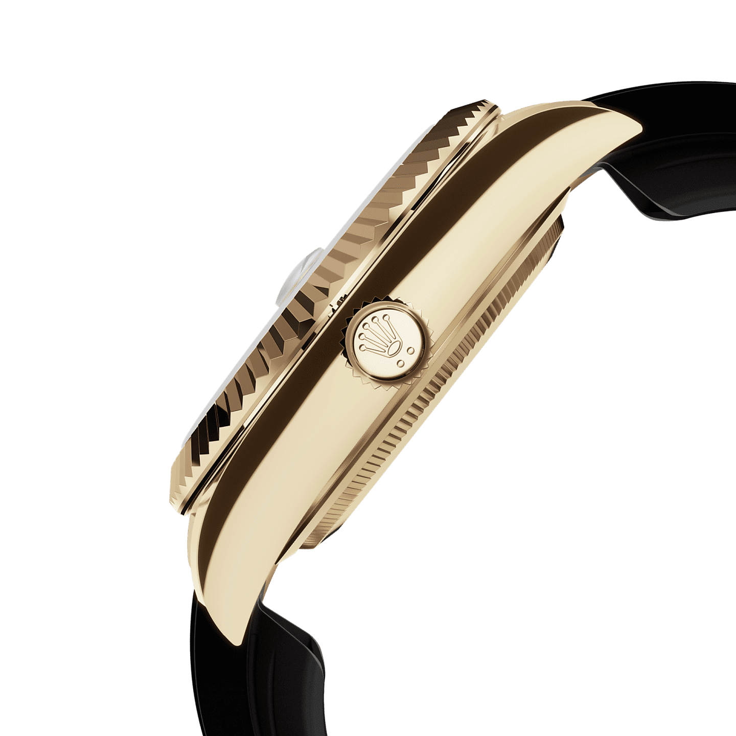 Rolex Yellow Gold Sky-Dweller - 42mm - Bright black - Oysterflex