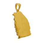 Buddha gold pendant, reverse side