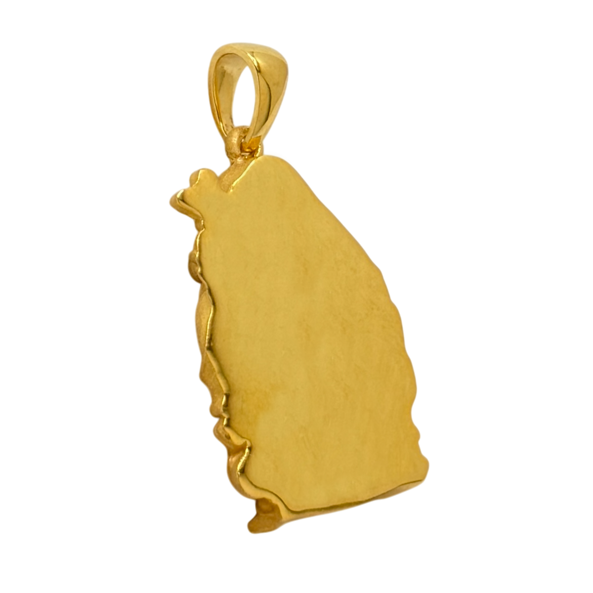 Buddha gold pendant, reverse side