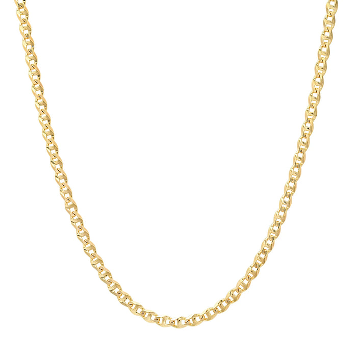 3MM Solid Diamond-Cut Mariner Chain