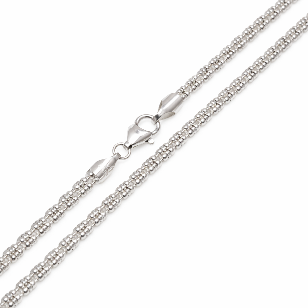 925 Sterling Silver Ice 4 Sided Diamond Cut 180 3.6mm Chain or Bracelet - CH842