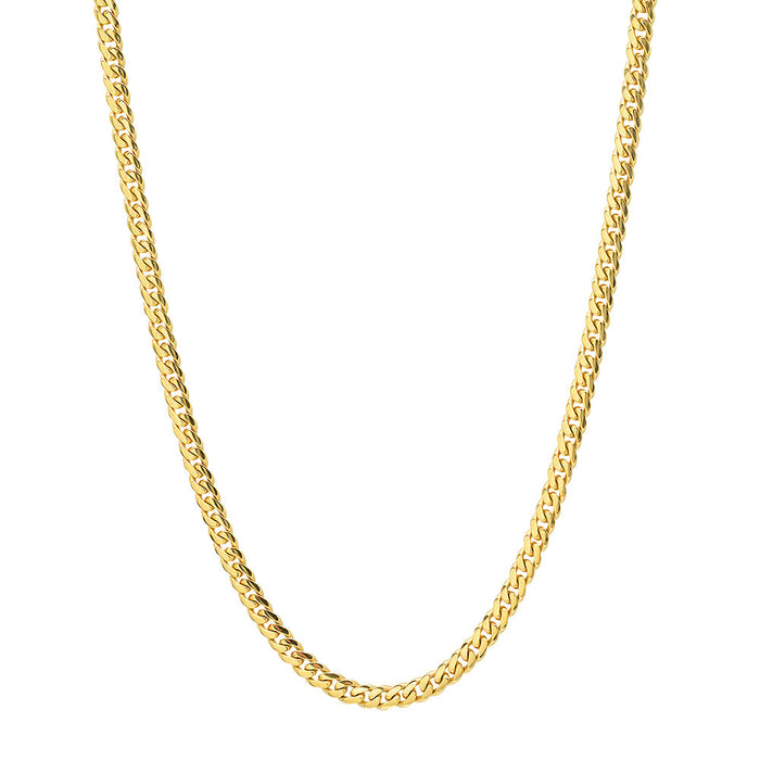 3.2MM Solid Miami Cuban Link Chain in yellow gold