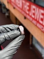 Diamond Channel Ring showing the high-polished rails framing the channel-set diamonds