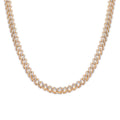 Gold Plated 925 Sterling Silver 5.5mm CZ Encrusted Monaco Chain or Bracelet - GMN00212GP | GMB00129GP