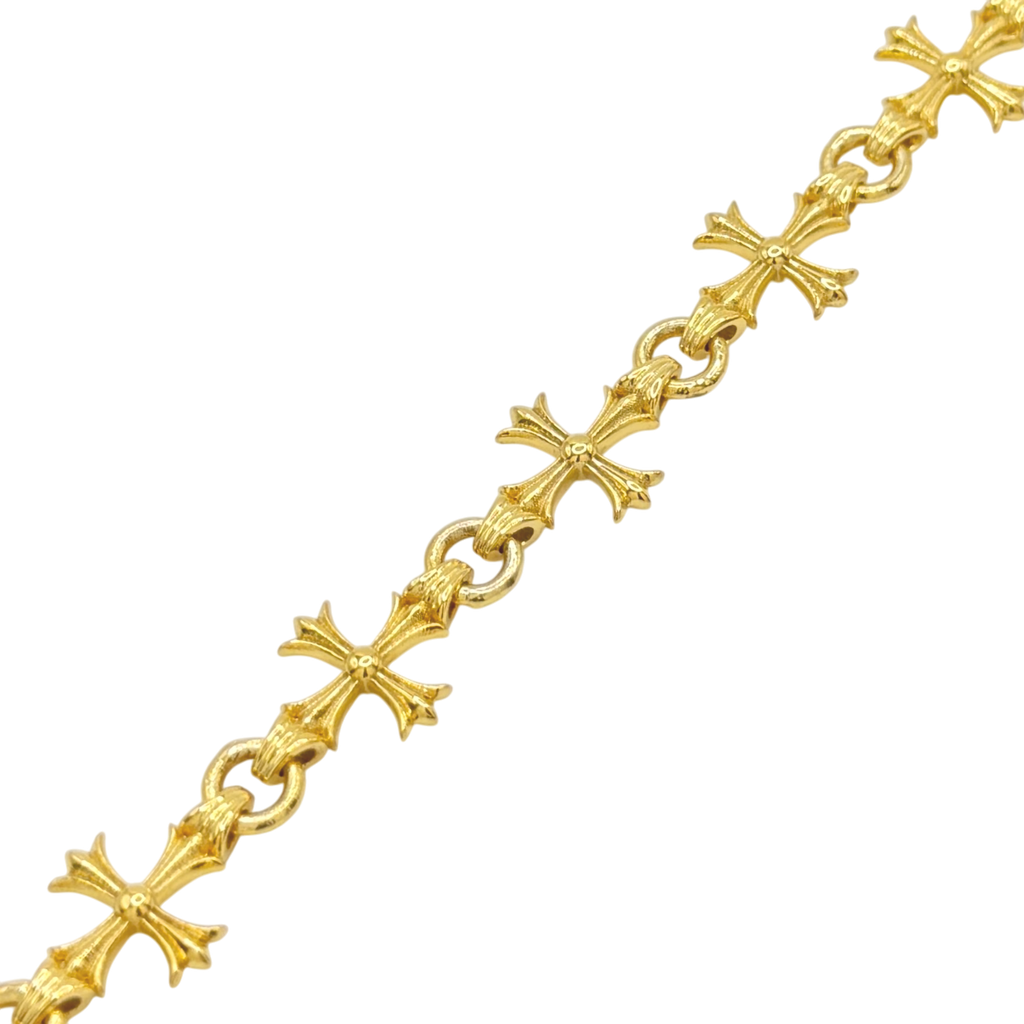 10MM Solid Gothic Style Cross Bracelet — detail 4