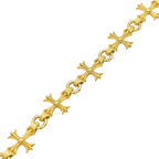 10MM Solid Gothic Style Cross Bracelet — detail 4