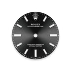 Rolex Stainless Steel Oyster Perpetual - 34mm - Bright black
