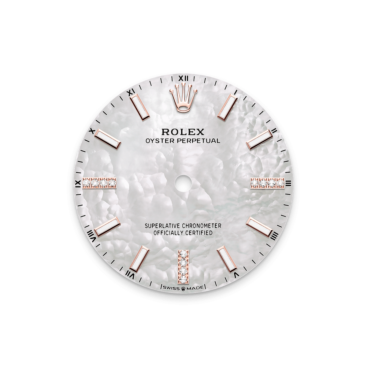 Oyster Perpetual mother-of-pearl diamond dial