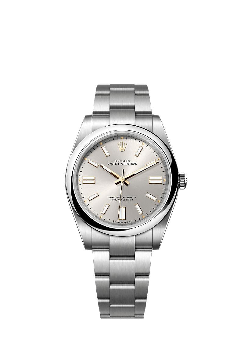 Rolex Stainless Steel Oyster Perpetual - 41mm - Silver