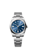 Rolex Stainless Steel Oyster Perpetual - 41mm - Bright blue