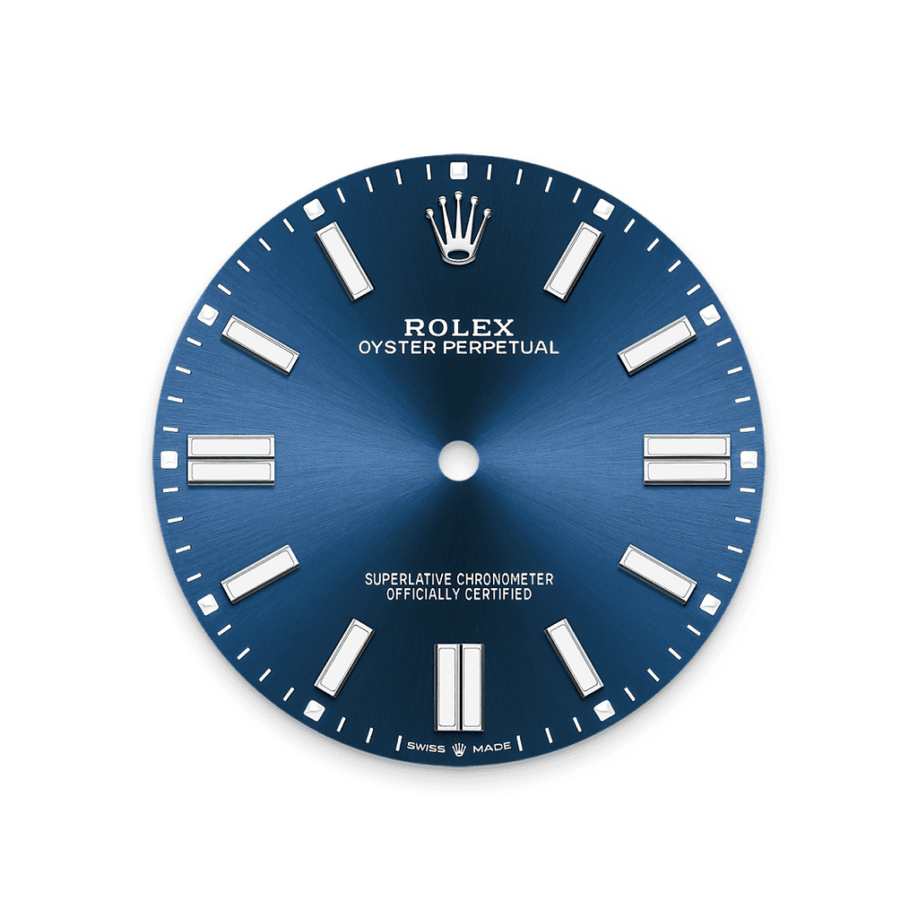 Rolex Stainless Steel Oyster Perpetual - 41mm - Bright blue