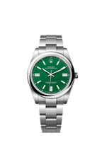 Rolex Stainless Steel Oyster Perpetual - 41mm - Green