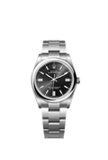 Rolex Stainless Steel Oyster Perpetual - 36mm - Bright black