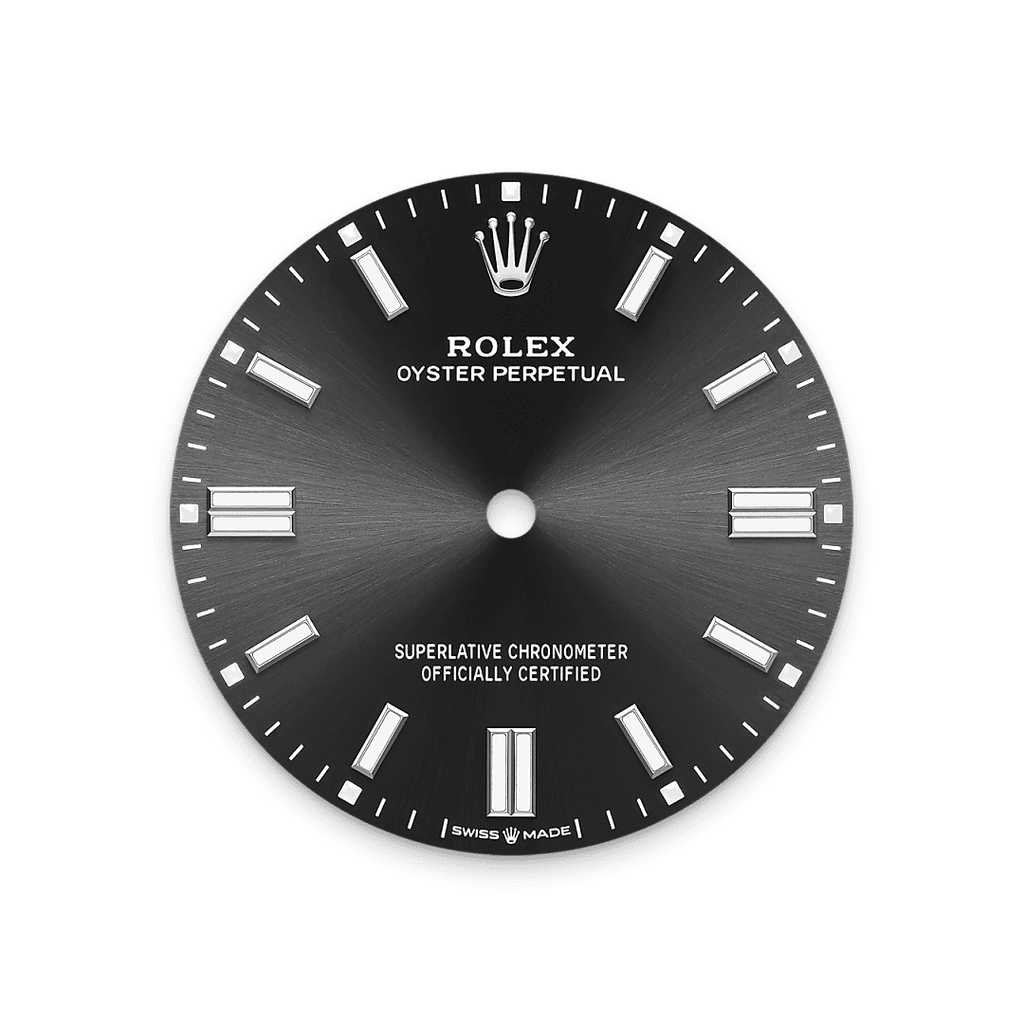 Rolex Stainless Steel Oyster Perpetual - 36mm - Bright black