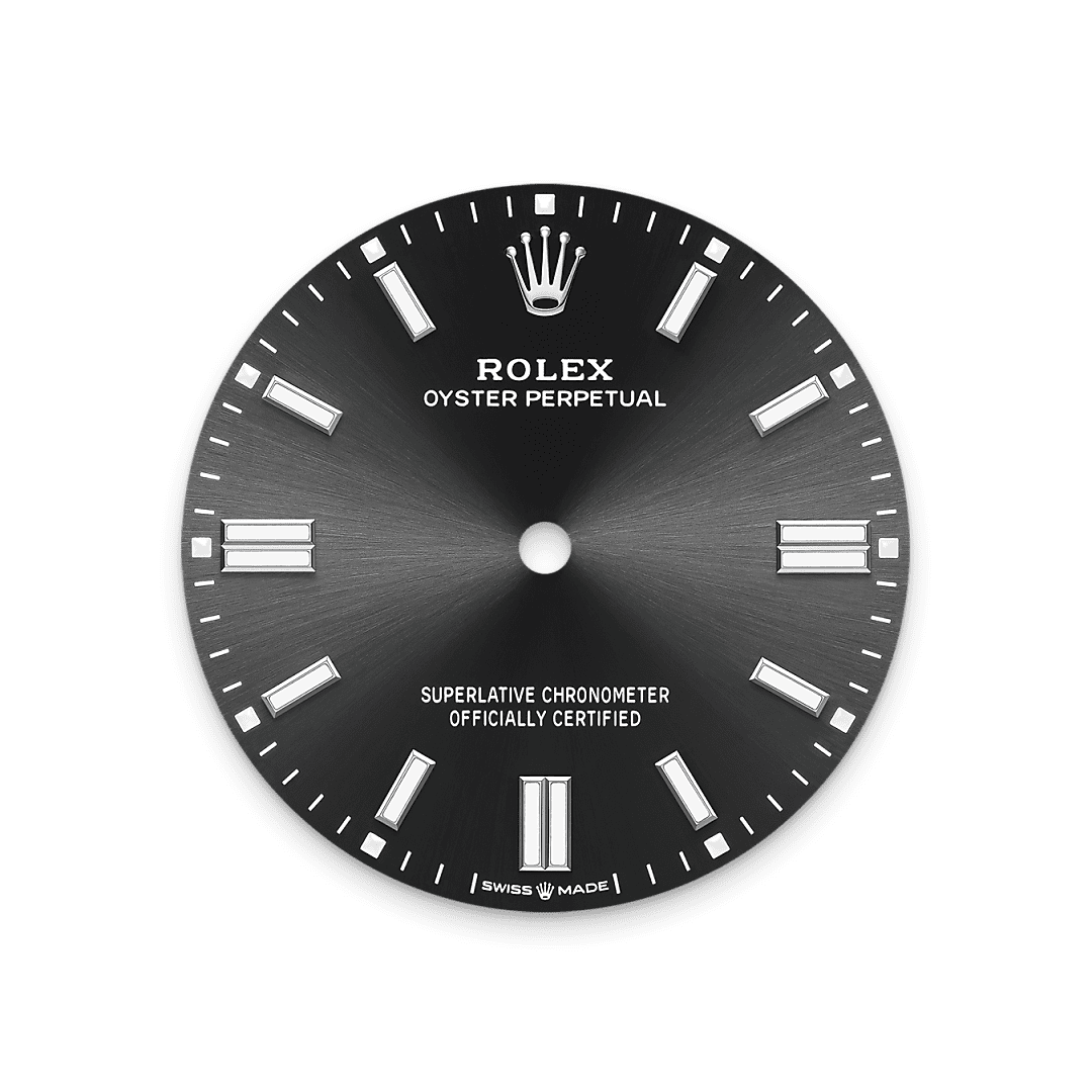 Rolex Stainless Steel Oyster Perpetual - 36mm - Bright black