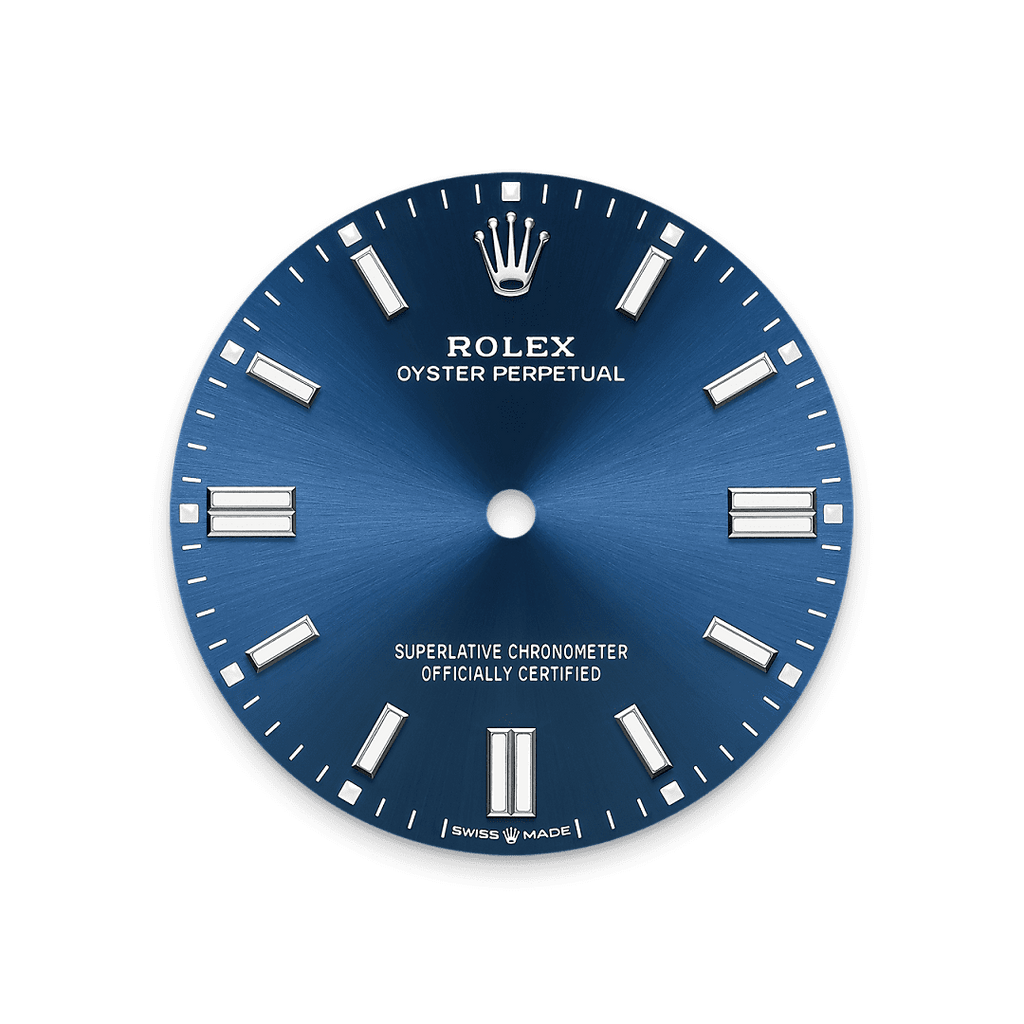 Rolex Stainless Steel Oyster Perpetual - 36mm - Bright blue