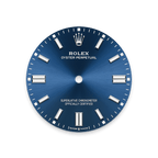 Rolex Stainless Steel Oyster Perpetual - 36mm - Bright blue